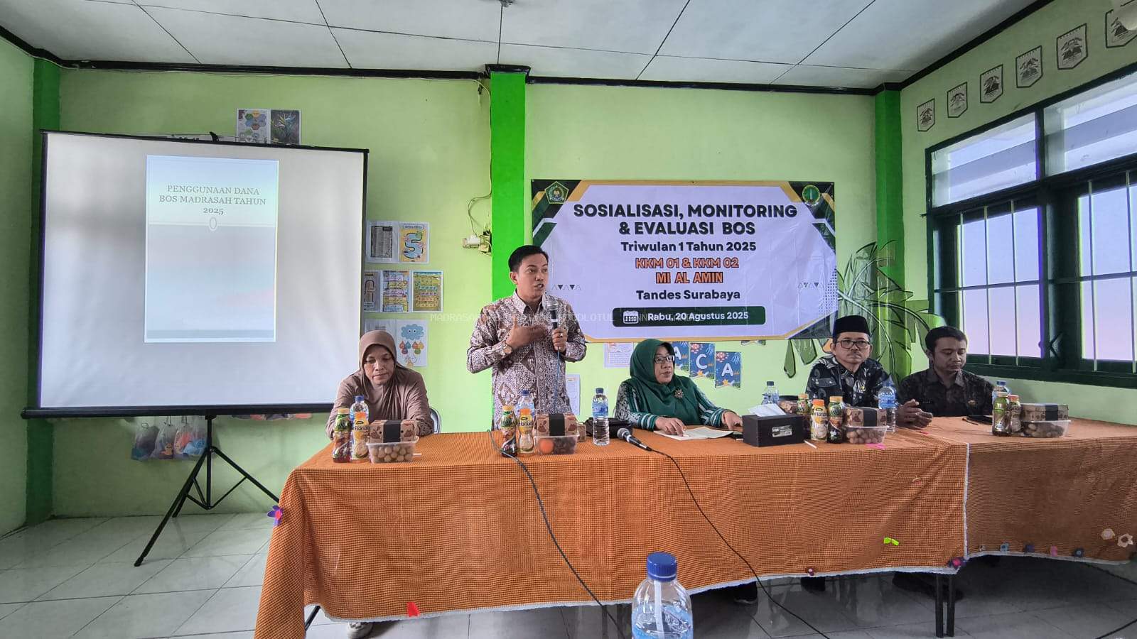 Sosisalisasi,  monotoring dan evaluasi Laporan Pertanggungjawaban BOS 2025